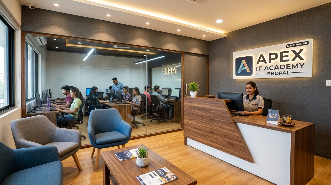 Miracle IT Bhopal Campus Reception and Visitor Lounge in MP Nagar