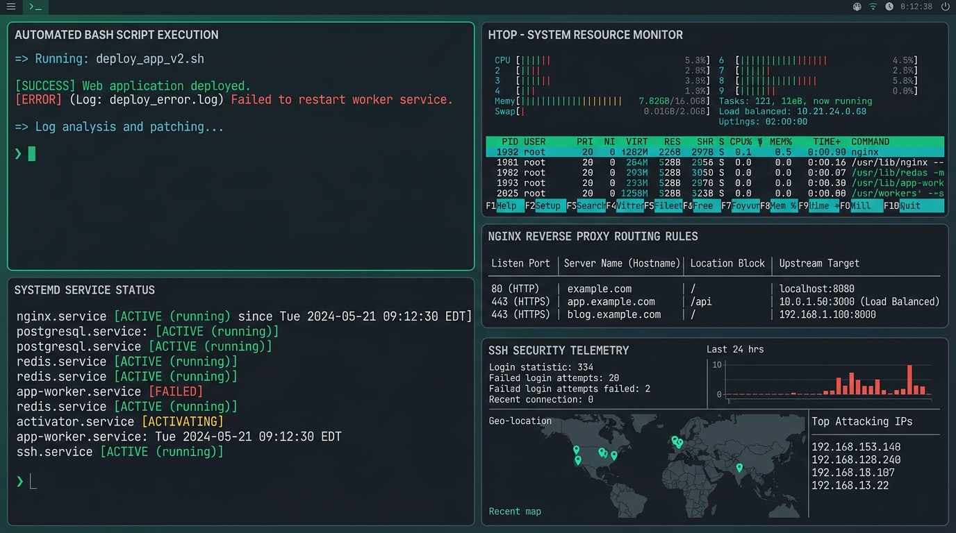 Stage 1 Linux Administration Bash Automation and Nginx Reverse Proxy