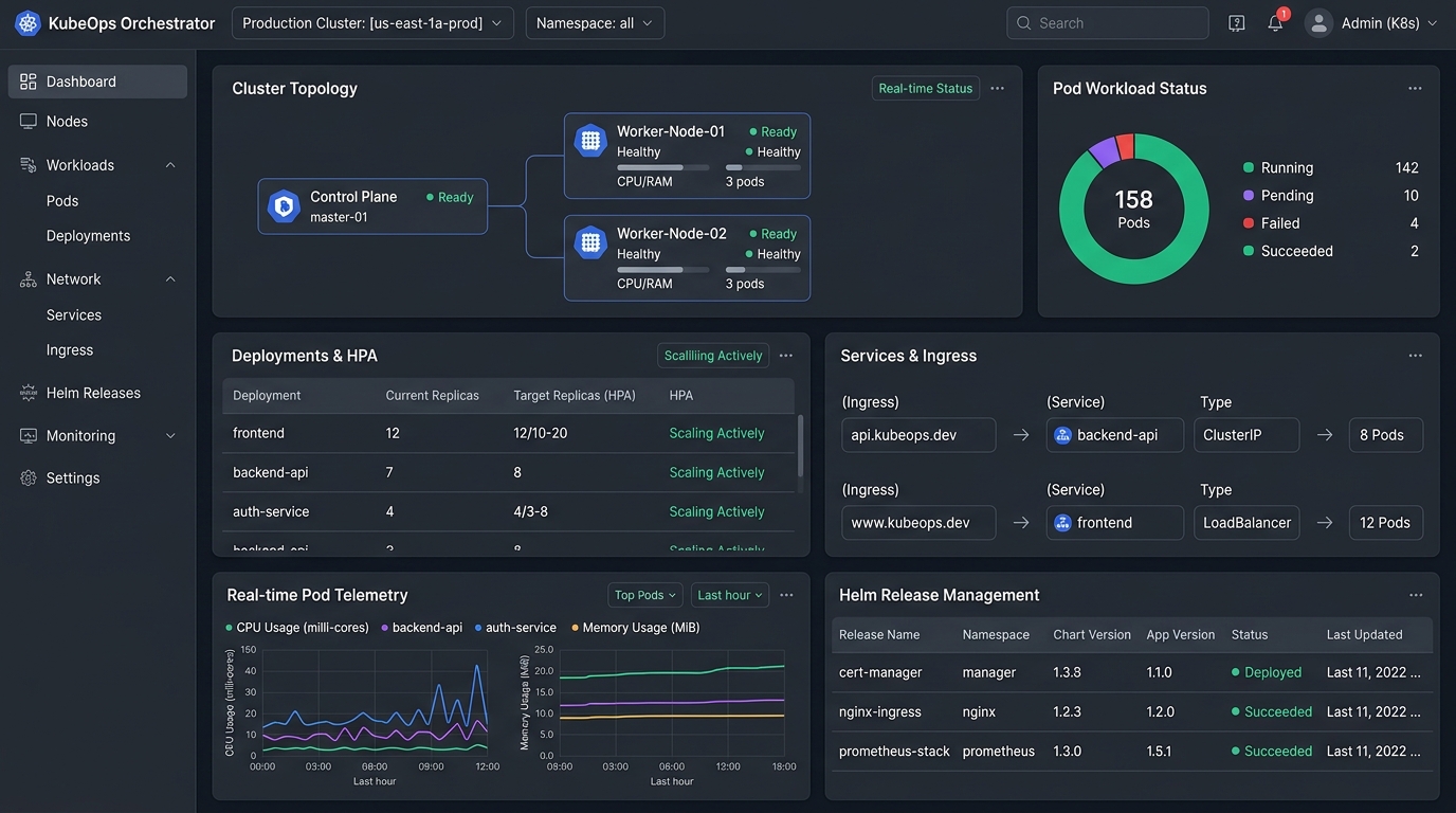 Stage 3 Kubernetes Multi-Node Cluster Orchestration HPA and Ingress
