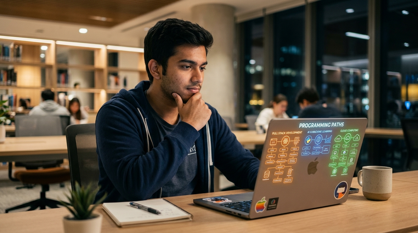 Student overwhelmed by dozens of tech roadmaps